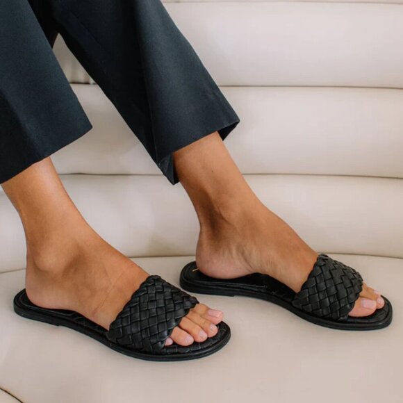 💛Women's Matisse Shana Slide Sandal in Black Weave Spring and Summer - 7 - Picture 2 of 9